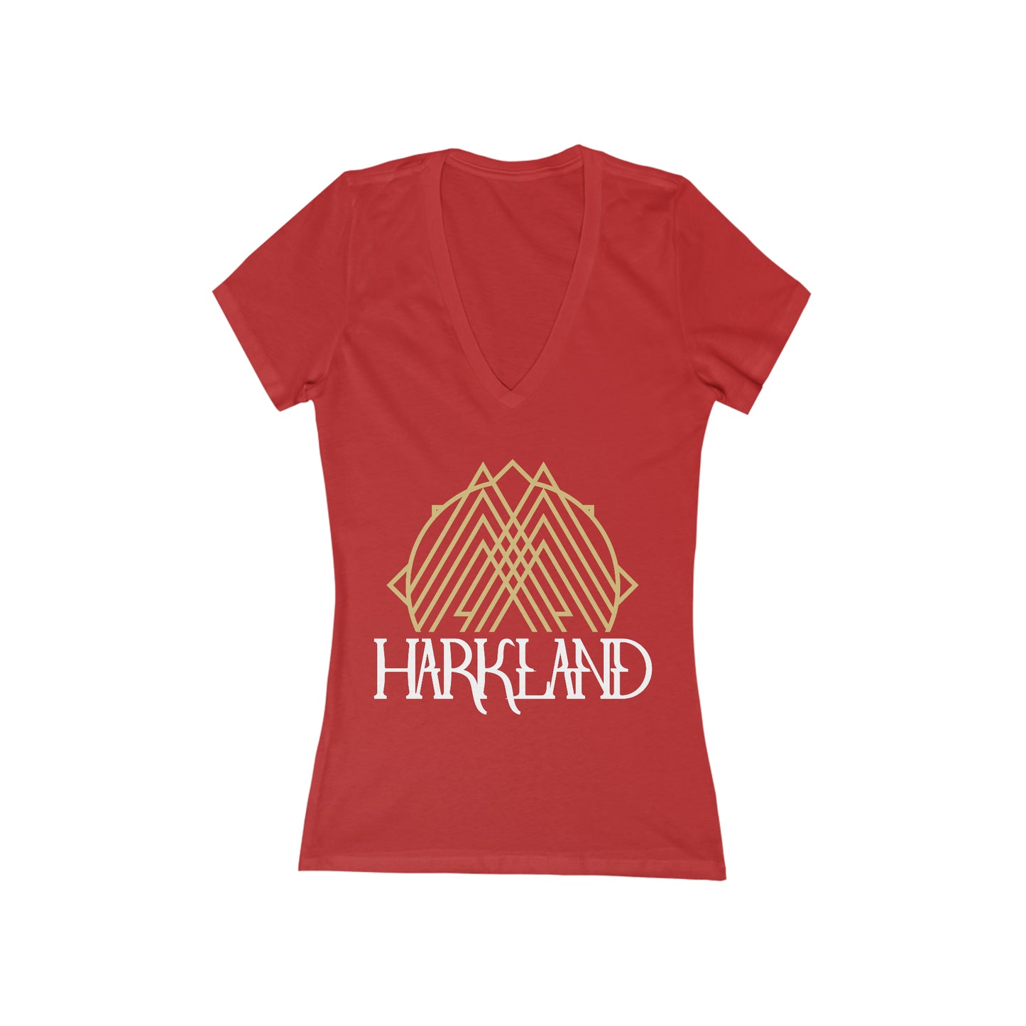 Jersey Short Sleeve Deep V-Neck Tee