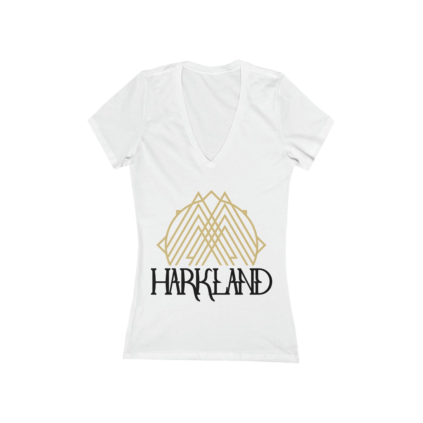 Jersey Short Sleeve Deep V-Neck Tee