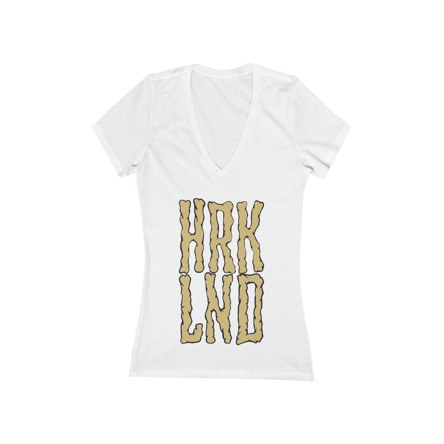 HRKLND "Bones" Jersey Short Sleeve Deep V-Neck Tee